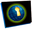 NCAM Web Accessibility Symbol - Glode with a keyhole.